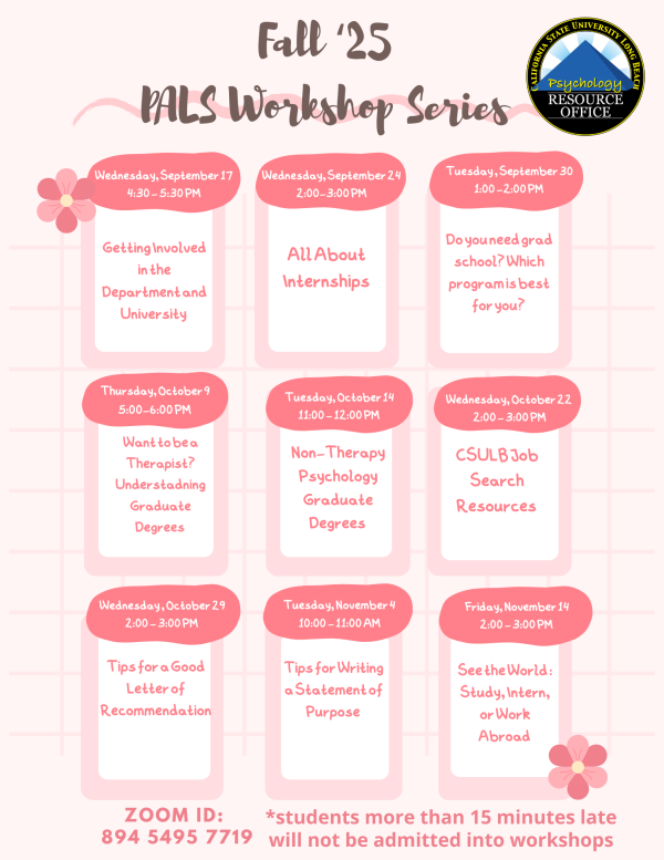 Psychology Resource Office California State University Long Beach